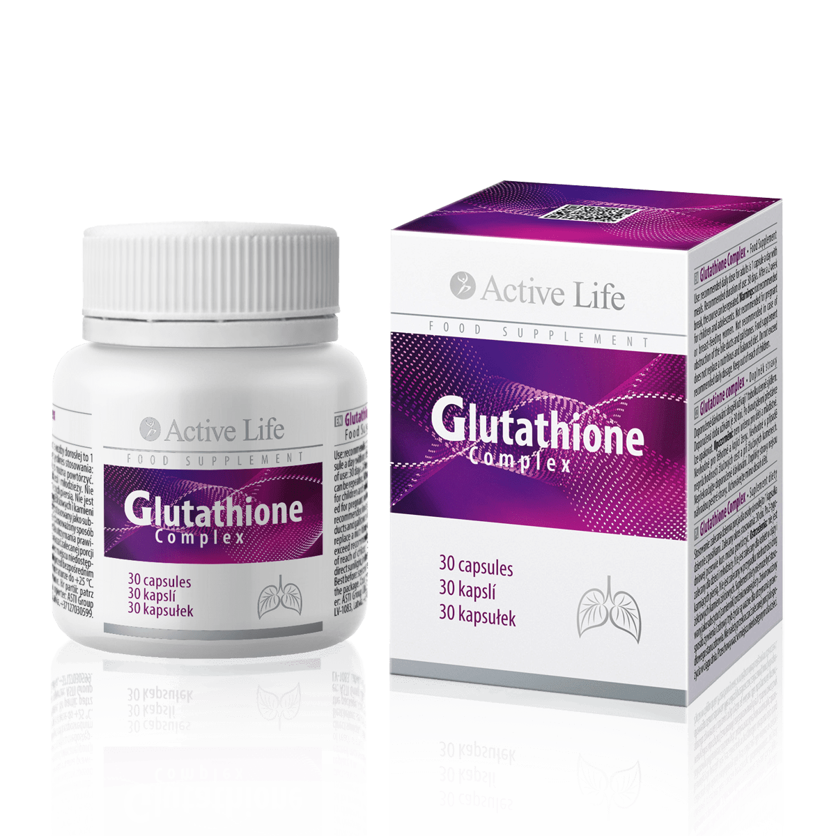 135456 Glutathione complex (complejo de glutatión), TianDe, Peso: 11,70 g (30 cápsulas de 390 mg), Complemento alimenticio
