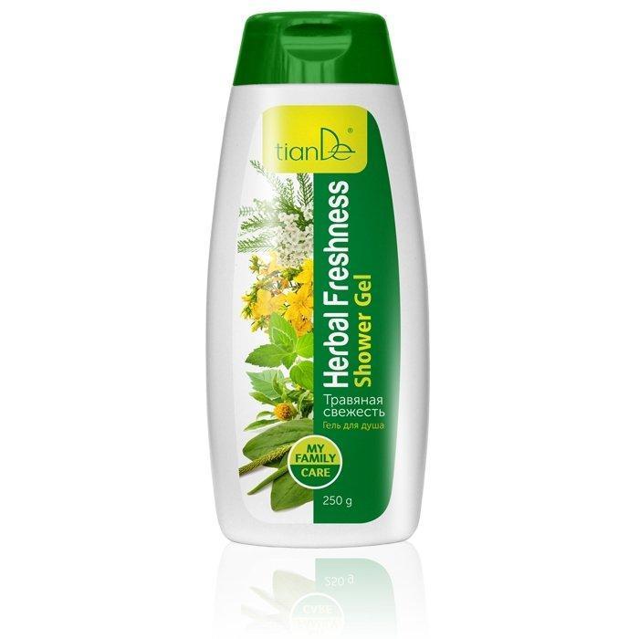 35709 Gel de ducha "Herbal Freshness", tianDe, 250g, ¡disfruta de la suavidad de tu piel!