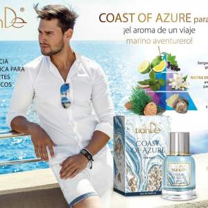 70148 Eau de parfum para hombre Coast of Azure, tianDe, Una refrescante brisa de libertad