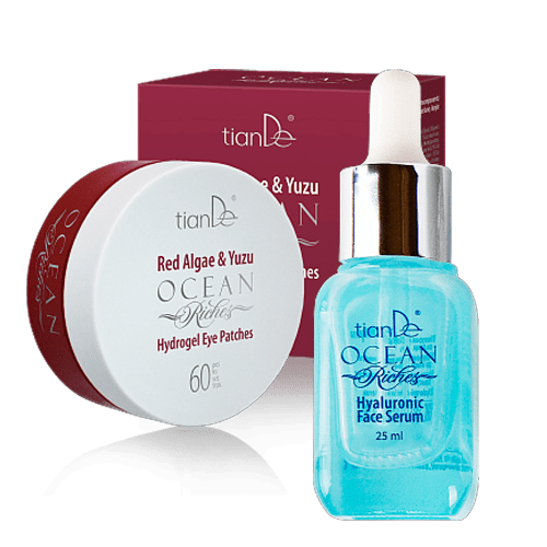 A171025006 Compra los parches de hidrogel para ojos de algas rojas y yuzu y llévate GRATIS el sérum facial de ácido hialurónico