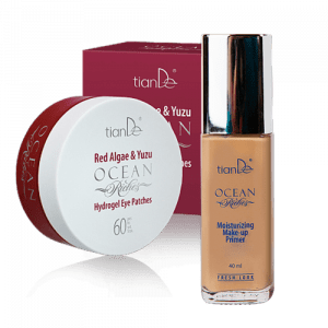 Compra parches de hidrogel para ojos de algas rojas y yuzu y llévate GRATIS una prebase de maquillaje hidratante.