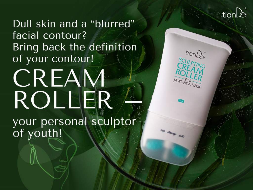 TianDe Rodillo de Crema Esculpidora para Mandíbula y Cuello, Escultor de la juventud. 10115, 120 g, Lifting del